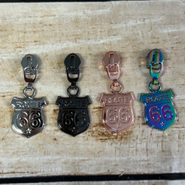 Route 66 #5 Zipper Pull