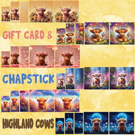Highland Cow Gift Card & Chapstick