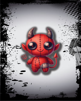 Printed Vinyl Panel 8.5x10.5 Halloween Voodoo Devil