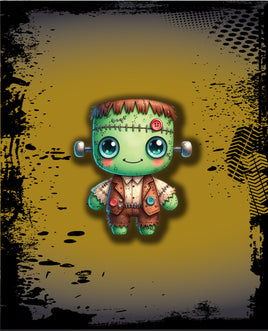 Printed Vinyl Panel 8.5x10.5 Halloween Voodoo Frank