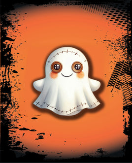 Printed Vinyl Panel 8.5x10.5 Halloween Voodoo Ghost
