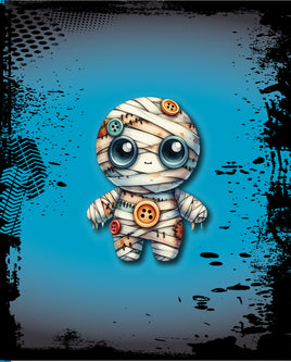 Printed Vinyl Panel 8.5x10.5 Halloween Voodoo Mummy