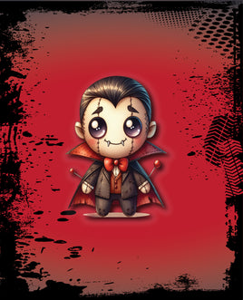 Printed Vinyl Panel 8.5x10.5 Halloween Voodoo Vampire