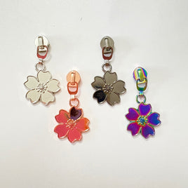 Hawaiian Flower #5 Zipper Pull