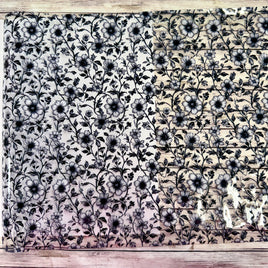 Clear Black Floral TPU