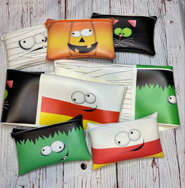 6x9 zipper bag panels NEW STYLE Halloween Googly Guys