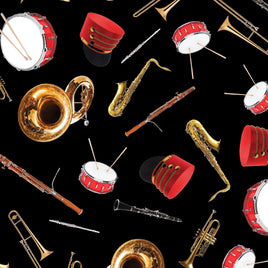 Marching Band Red on Black