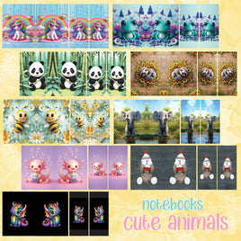 Mini Notebook Covers- Cute Animals