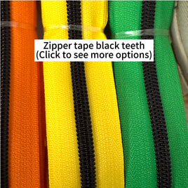 #5 Zipper Tape with Black Teeth