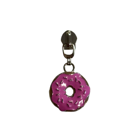 3D Donut #5 Zipper Pull