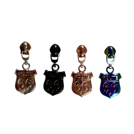 Route 66 #5 Zipper Pull