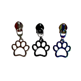 Paw Print Large #5 Zipper Pull