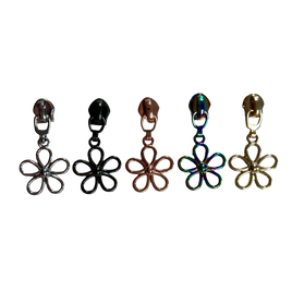 Groovy Flower #5 Zipper Pull