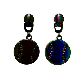 Baseball #5 Zipper Pull