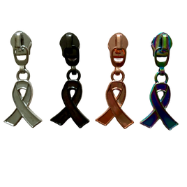 Cancer Ribbon #5 Zipper Pull