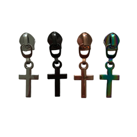 Cross #5 Zipper Pull
