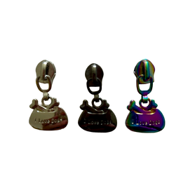 Dog Bowl #5 Zipper Pull