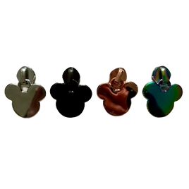 Mouse Head #5 Zipper Pull