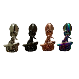 Pumpkin Witch Hat #5 Zipper Pull