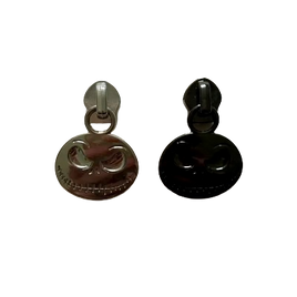 Skeleton Head #5 Zipper Pull