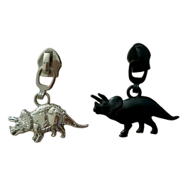 Triceratops #5 Zipper Pull