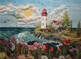 Tote Panel Lighthouse Blue Sky