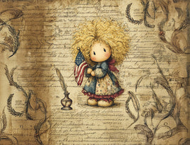 Glitterbug Booth Bundle USA Girl Blonde Hair