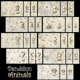 Mini Notebook Covers- Dandelion Animals