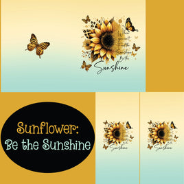 Notebook Cover-7.5x9.75 in Sunflower: Be the Sunshine