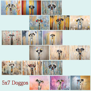 zipper bag panels Doggos 5x7 Jumbo