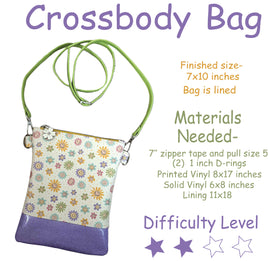 Sewing Pattern Crossbody bag DIGITAL DOWNLOAD