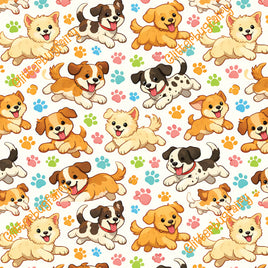 Puppies with Prints