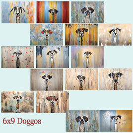 zipper bag panels NEW STYLE Doggos 6x9 Jumbo