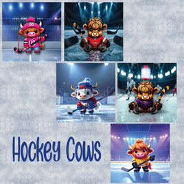 zipper bag panels NEW STYLE Hockey Cows