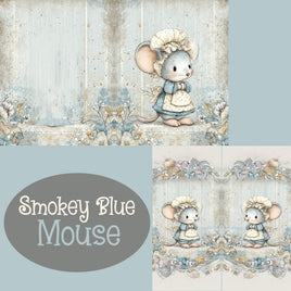 Notebook Cover-7.5x9.75 in Smokey Blue Mouse