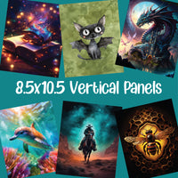 8.5 x 10.5 Printed Vertical Vinyl Panel
