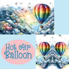 Notebook Cover-7.5x9.75 in Hot Air Balloon