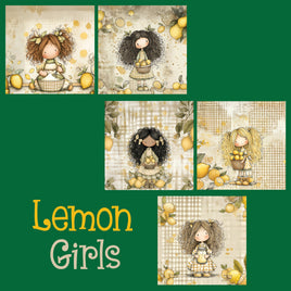 zipper bag panels Lemon Girls