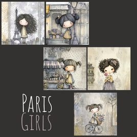 zipper bag panels Paris Girls