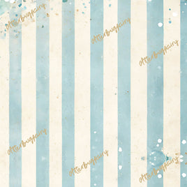 Smokey Blue and Beige Stripes