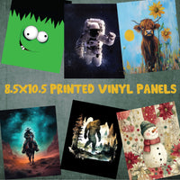 8.5 x 10.5 Printed Vertical Vinyl Panel