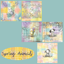 zipper bag panels NEW STYLE Spring Animals