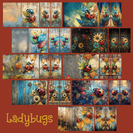 Mini Notebook Covers- Ladybugs