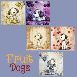 zipper bag panels Fruit Dogs