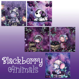 zipper bag panels Blackberry Animals