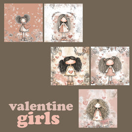 zipper bag panels NEW STYLE Valentine Girls