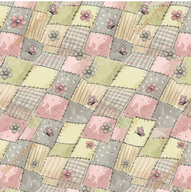 Spring Farm Patchwork Field