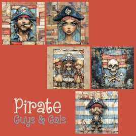 zipper bag panels Pirate Guys & Gals