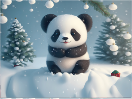 Glitterbug Big Bundle Christmas Panda