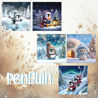 zipper bag panels Penguin